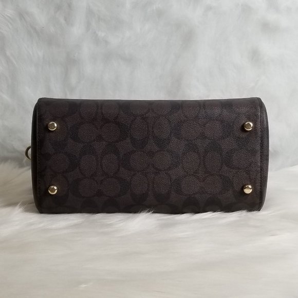 COACH ROWAN SATCHEL IN SIGNATURE CANVAS - Picture 4 of 8